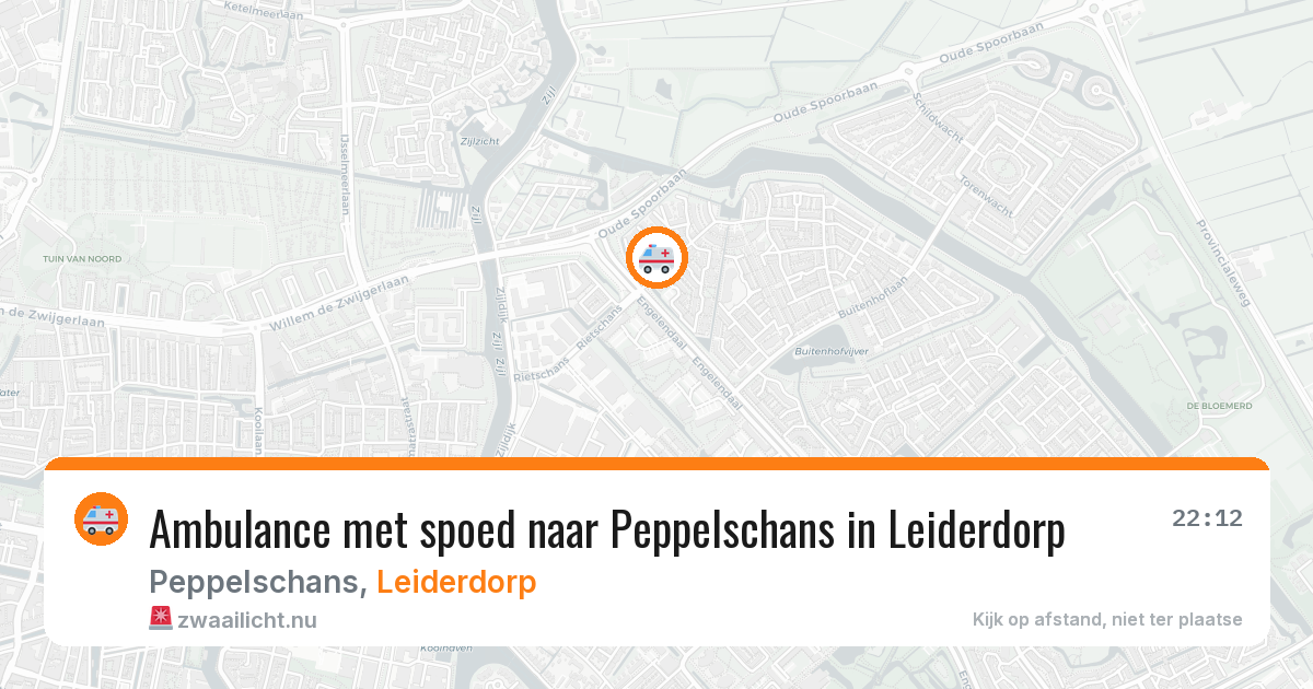 Ambulance met spoed naar Peppelschans in Leiderdorp — 22 jul 2026
