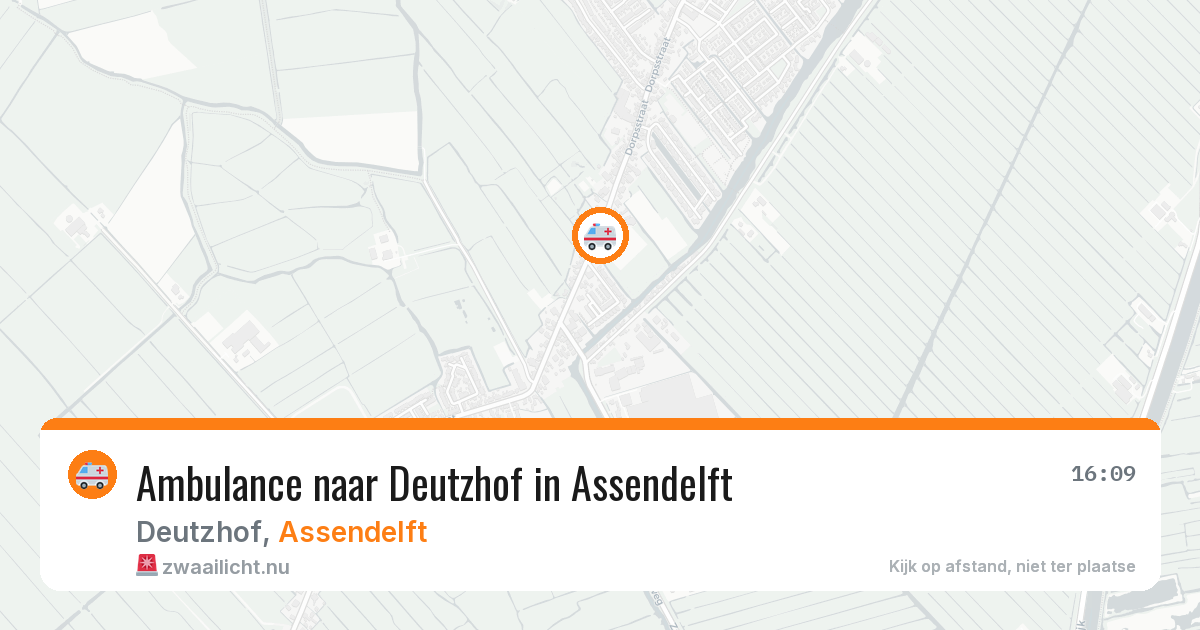 Ambulance naar Deutzhof in Assendelft — 24 jul 2026