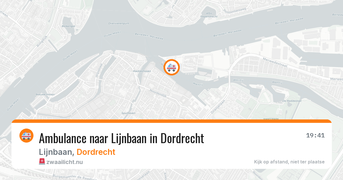 Ambulance naar Lijnbaan in Dordrecht — 10 jul 2026