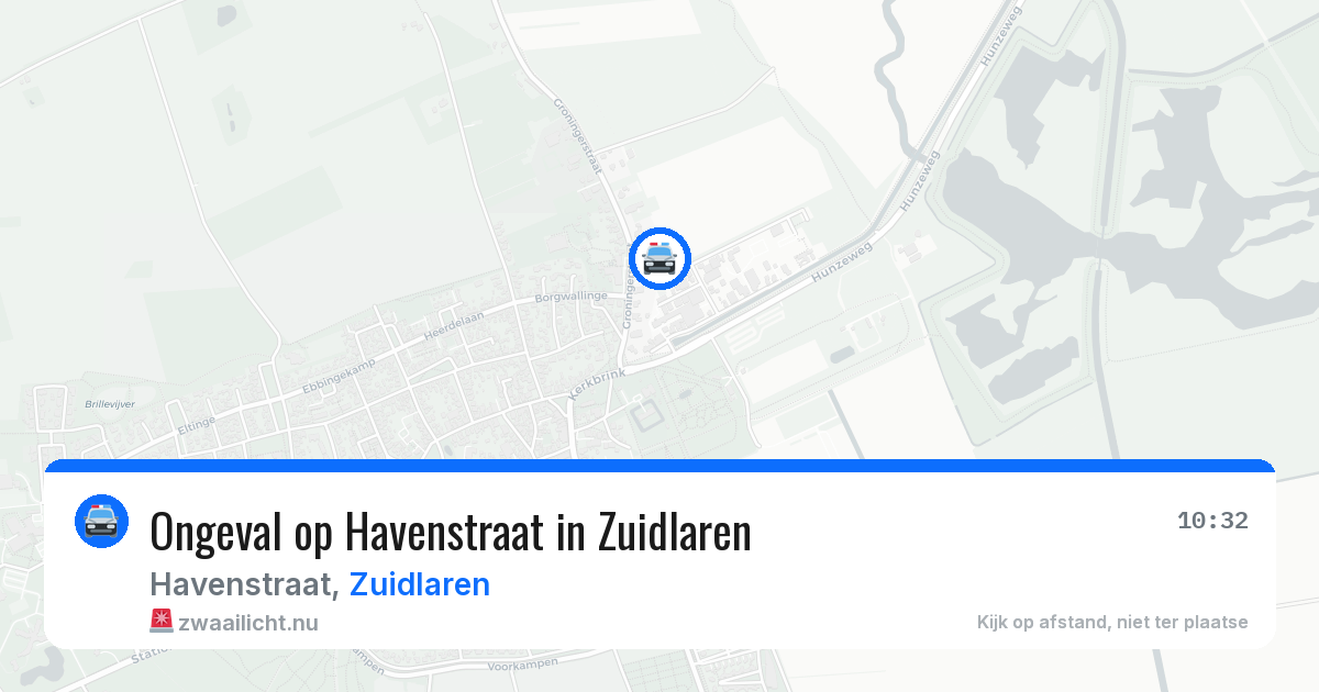 Ongeval op Havenstraat in Zuidlaren — 19 mrt 2026