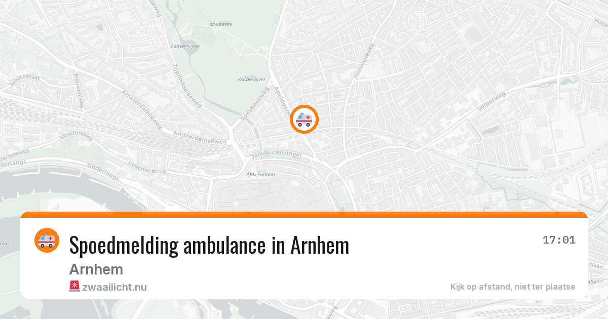 Spoedmelding ambulance in Arnhem — 1 apr 2026
