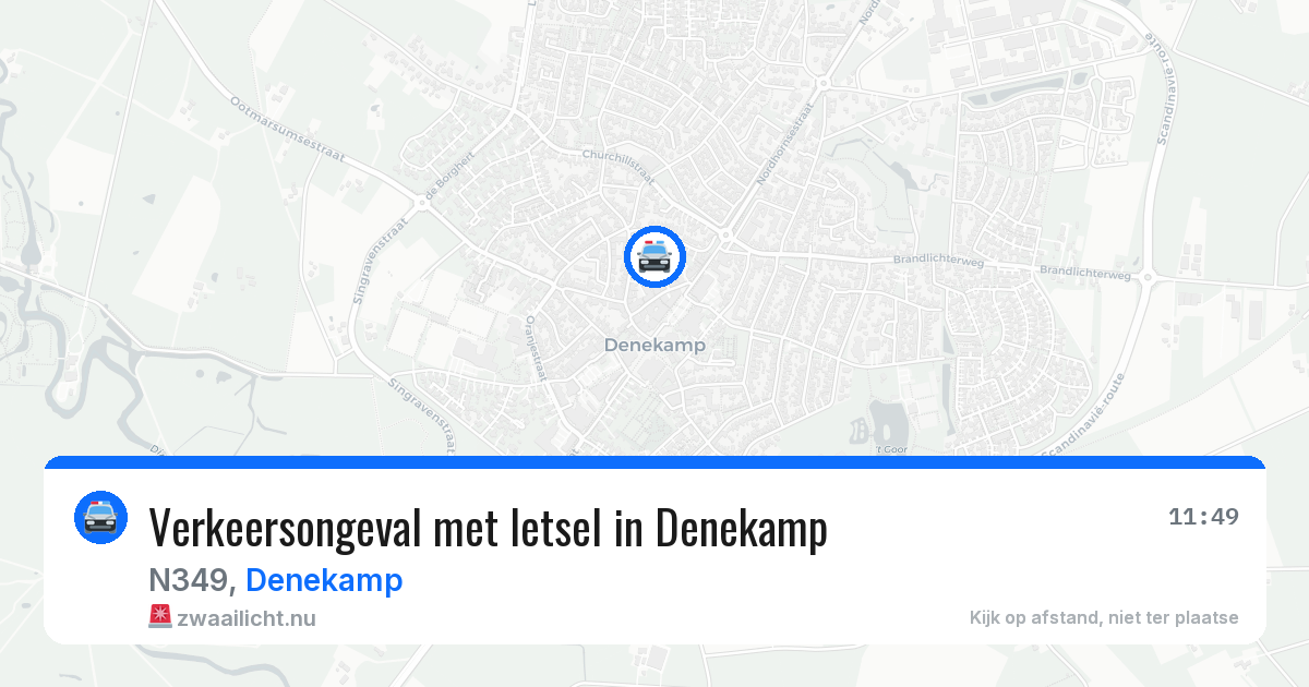 Verkeersongeval met letsel in Denekamp — 18 mrt 2026