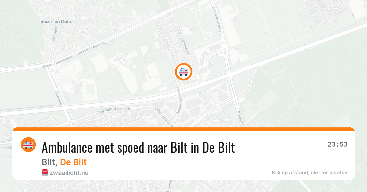 Ambulance met spoed naar Bilt in De Bilt — 8 apr 2026