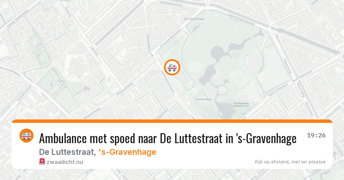 Ambulance met spoed naar De Luttestraat in 's-Gravenhage — 5 jun 2026
