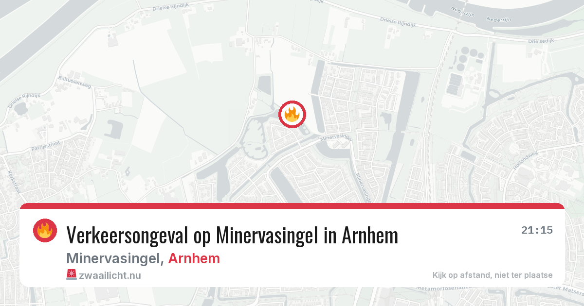Verkeersongeval op Minervasingel in Arnhem — 13 mrt 2026