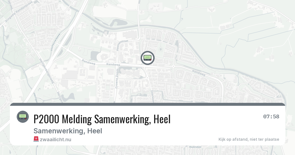 P2000 Melding Samenwerking, Heel — 8 jul 2026