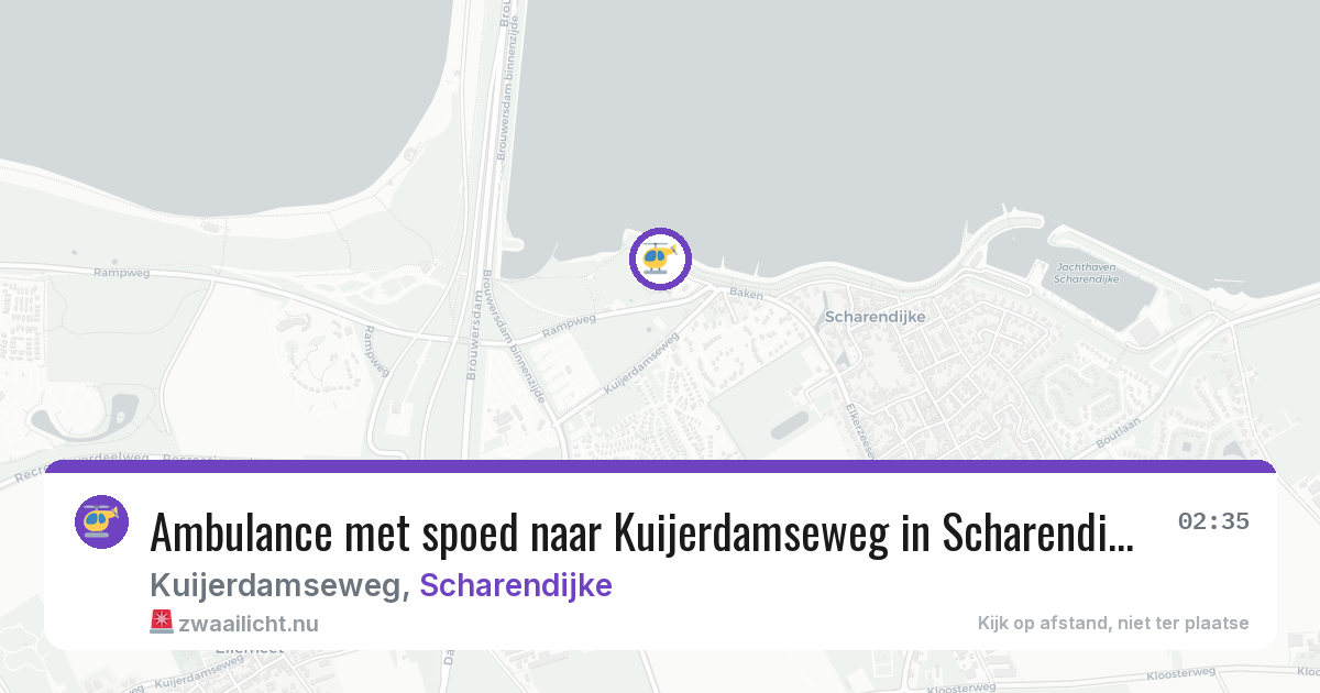 Ambulance met spoed naar Kuijerdamseweg in Scharendijke — 17 jul 2026