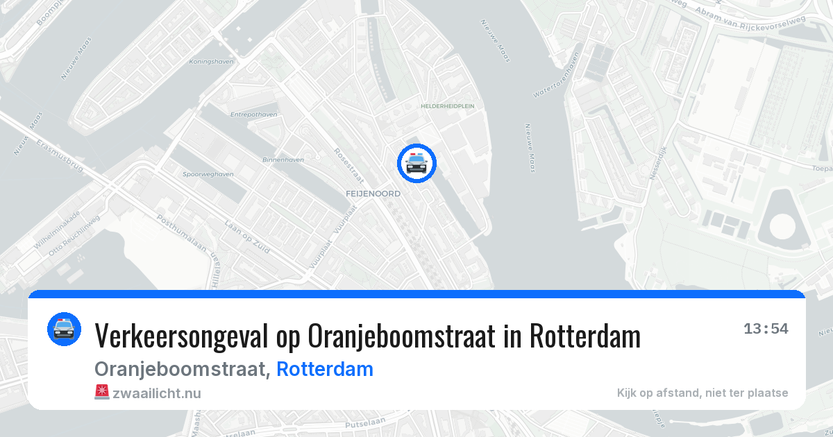 Verkeersongeval op Oranjeboomstraat in Rotterdam — 14 apr 2026