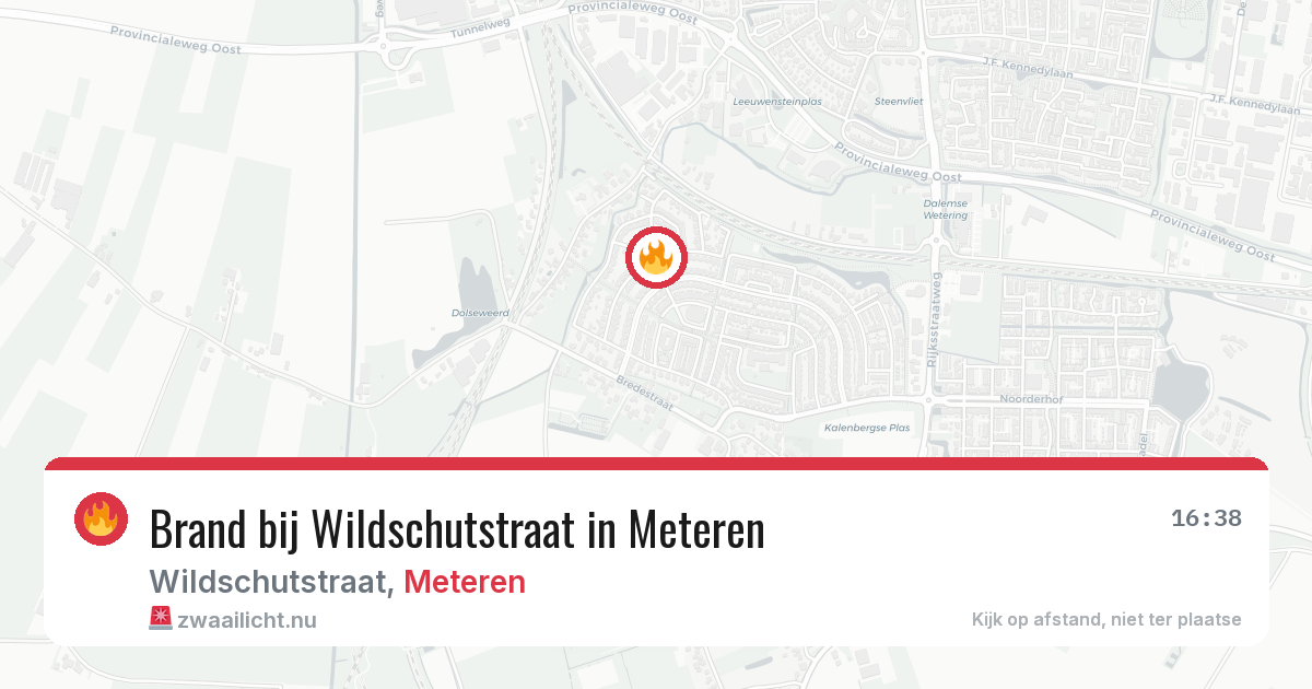 Brand bij Wildschutstraat in Meteren — 19 feb 2026