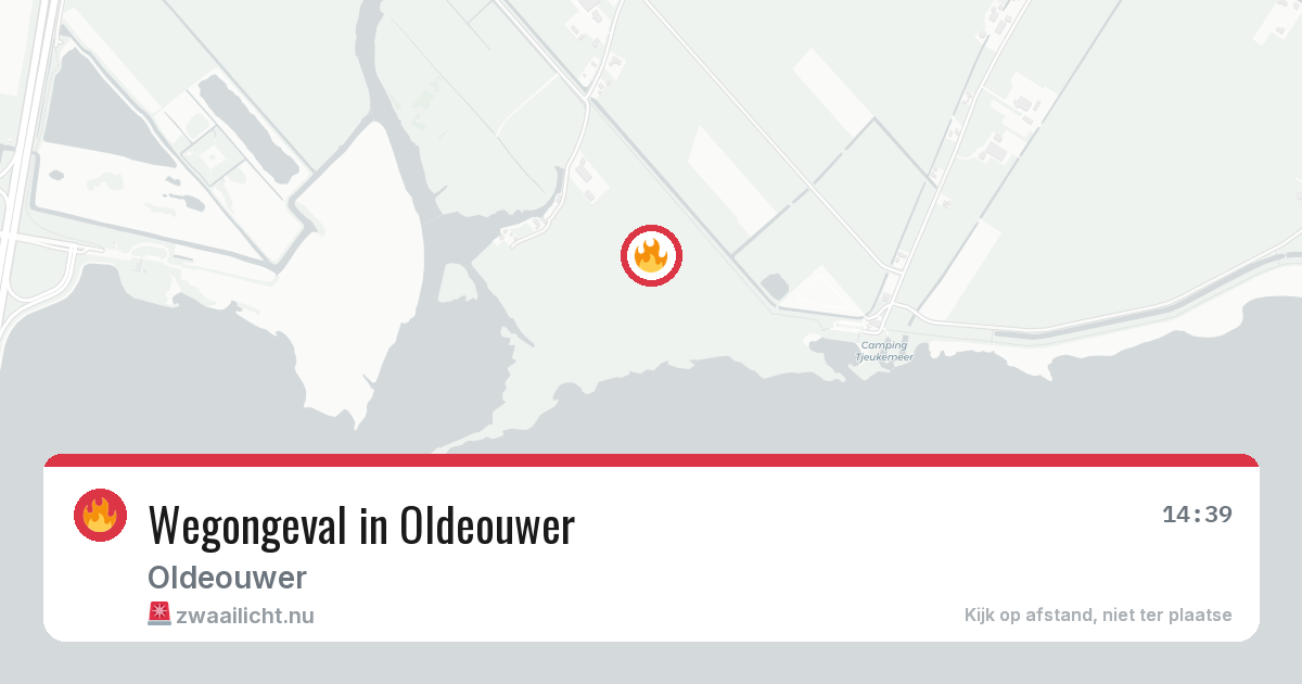 Wegongeval in Oldeouwer — 3 jun 2026