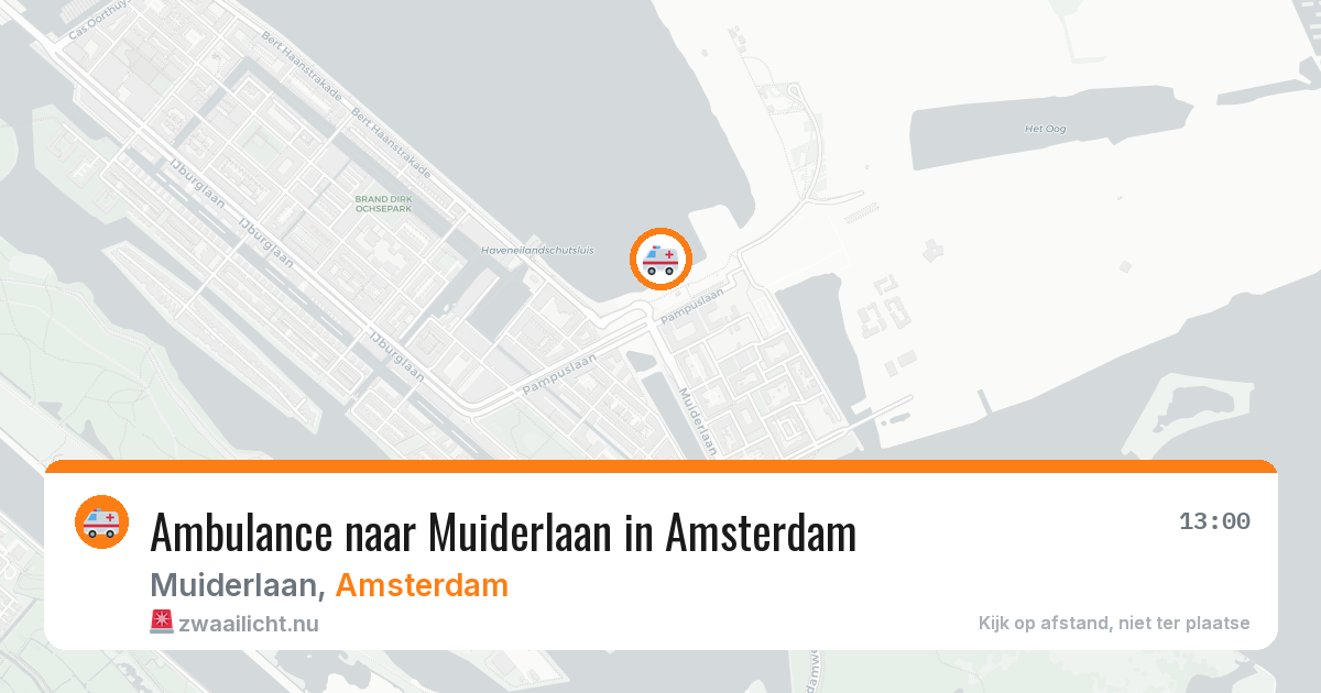 Ambulance naar Muiderlaan in Amsterdam — 10 jul 2026