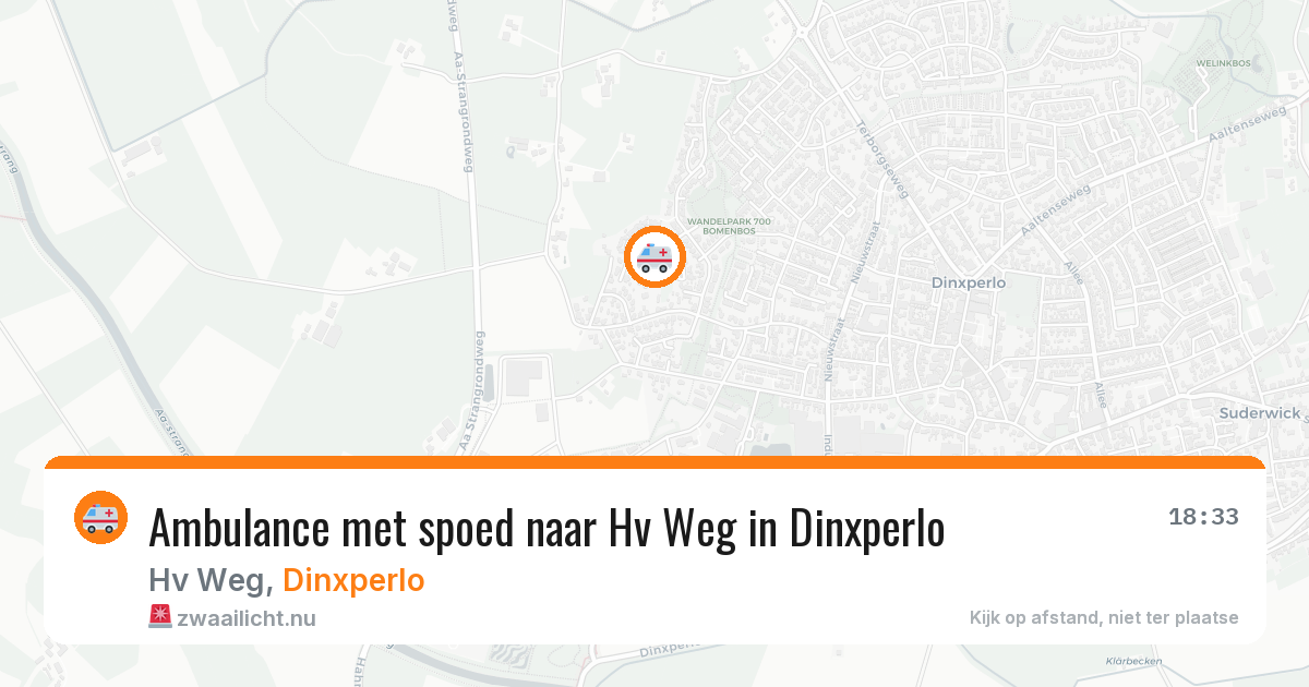 Ambulance met spoed naar Hv Weg in Dinxperlo — 3 jul 2026