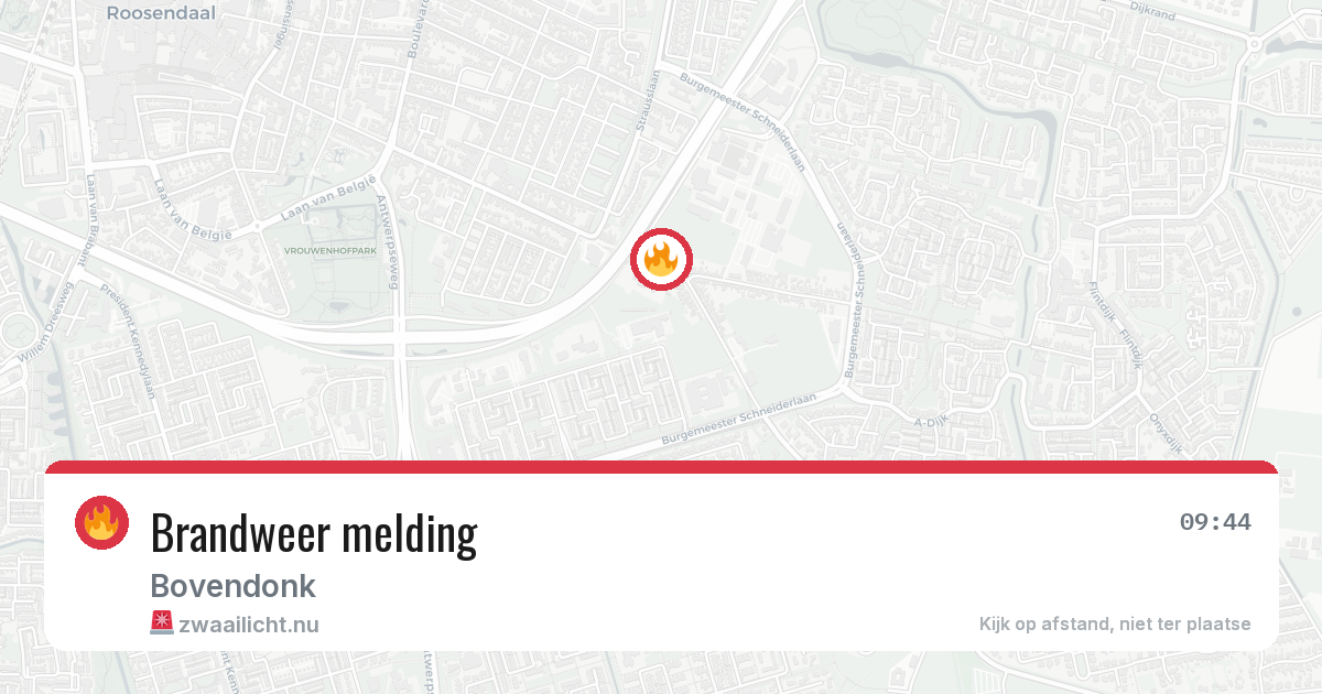 Brandweer melding — 27 mei 2026