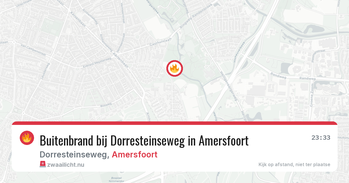 Buitenbrand bij Dorresteinseweg in Amersfoort — 26 mei 2026