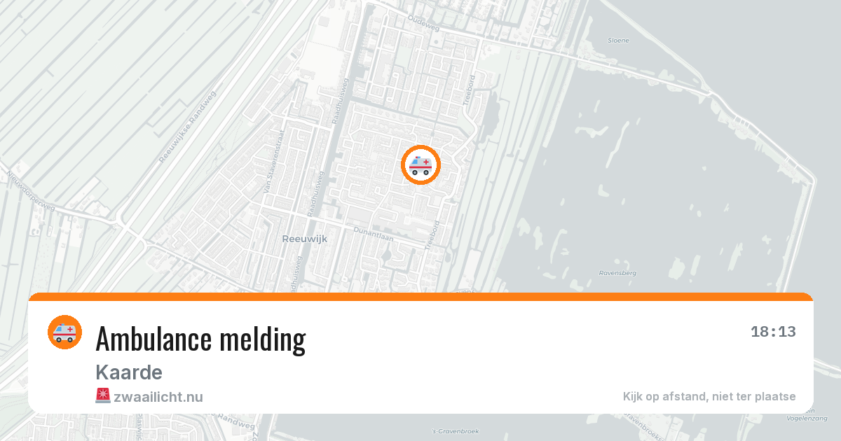 Ambulance melding — 9 jul 2026
