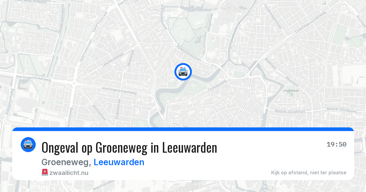 Ongeval op Groeneweg in Leeuwarden — 11 jul 2026