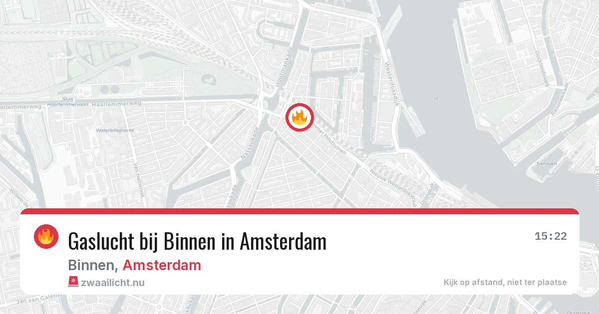 Gaslucht bij Binnen in Amsterdam — 15 mei 2026