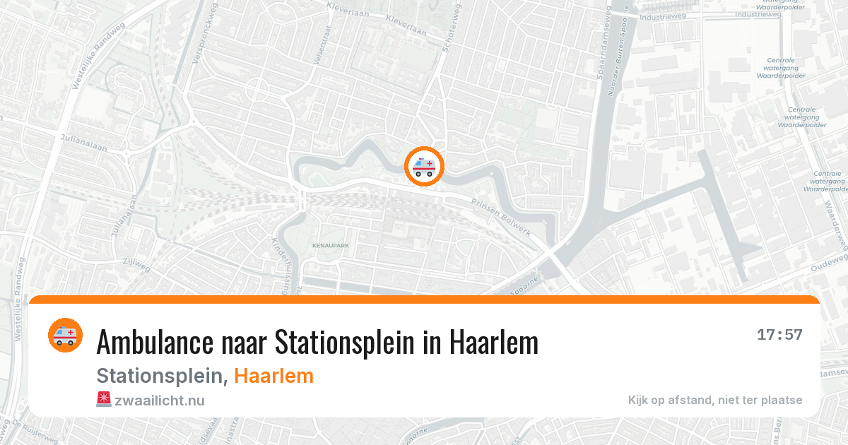 Ambulance naar Stationsplein in Haarlem — 9 jul 2026