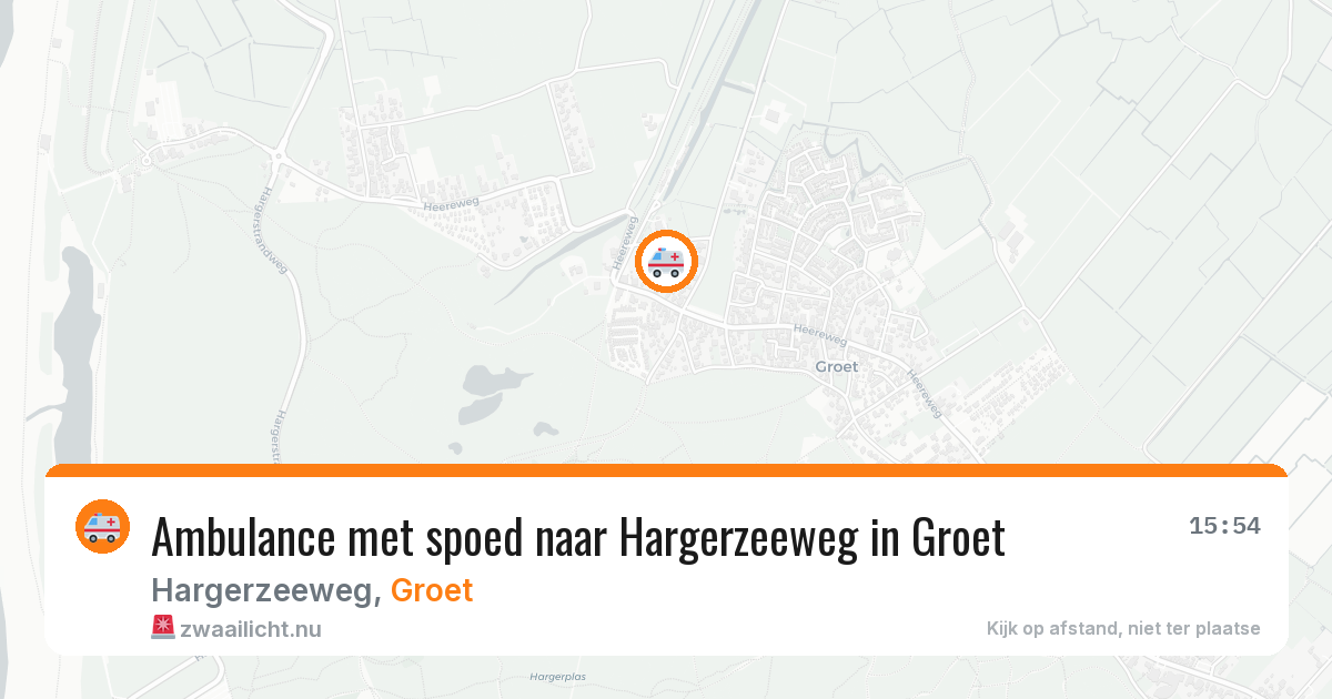 Ambulance met spoed naar Hargerzeeweg in Groet — 2 jul 2026