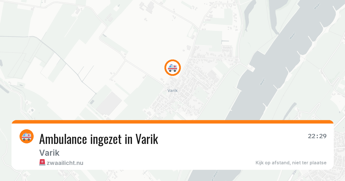 Ambulance ingezet in Varik — 29 jun 2026