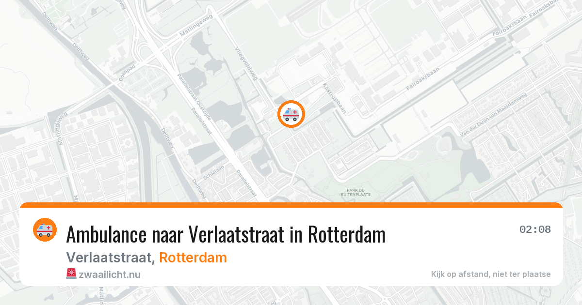 Ambulance naar Verlaatstraat in Rotterdam — 5 apr 2026