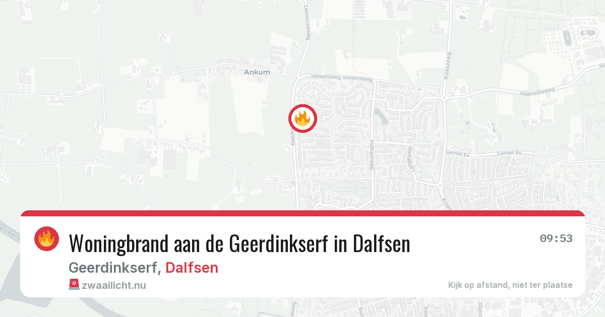 Woningbrand aan de Geerdinkserf in Dalfsen — 28 jun 2026