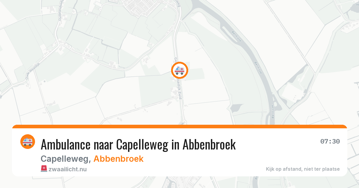Ambulance naar Capelleweg in Abbenbroek — 17 apr 2026