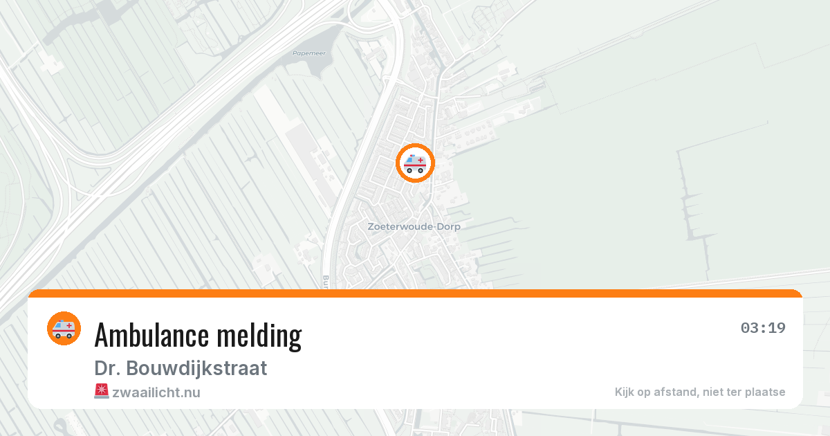 Ambulance melding — 7 apr 2026