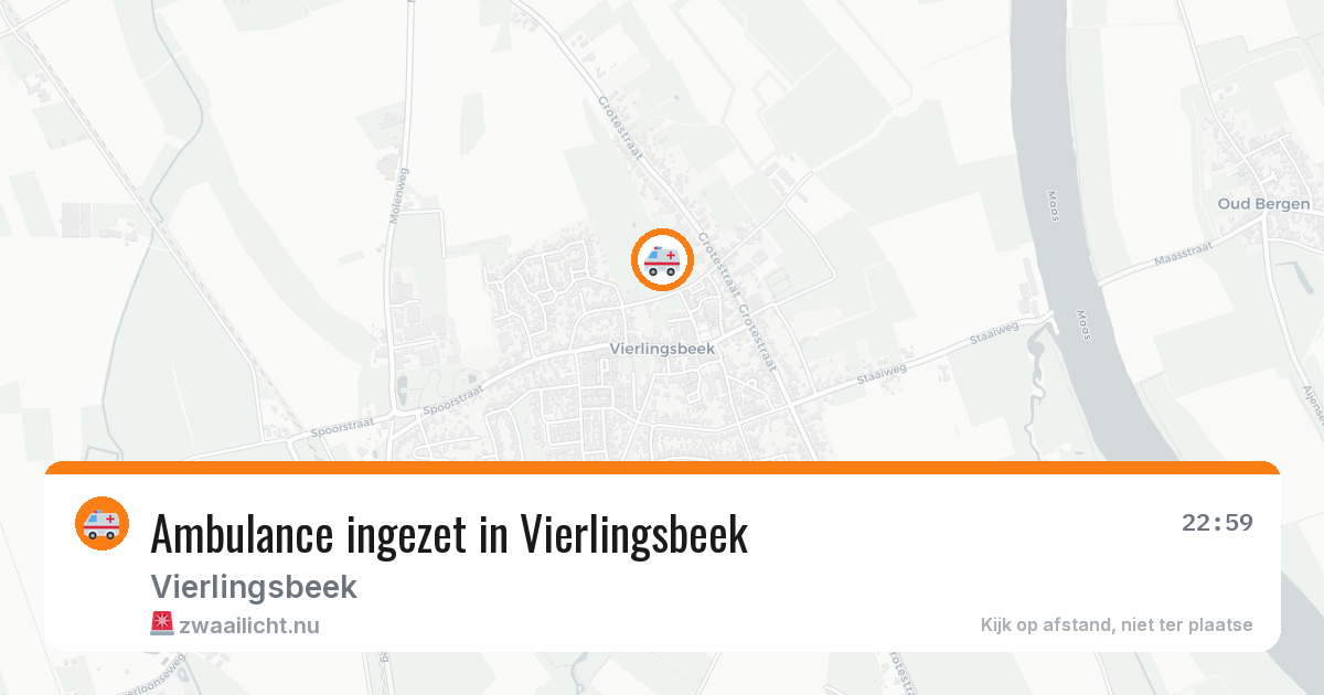 Ambulance ingezet in Vierlingsbeek — 18 jul 2026
