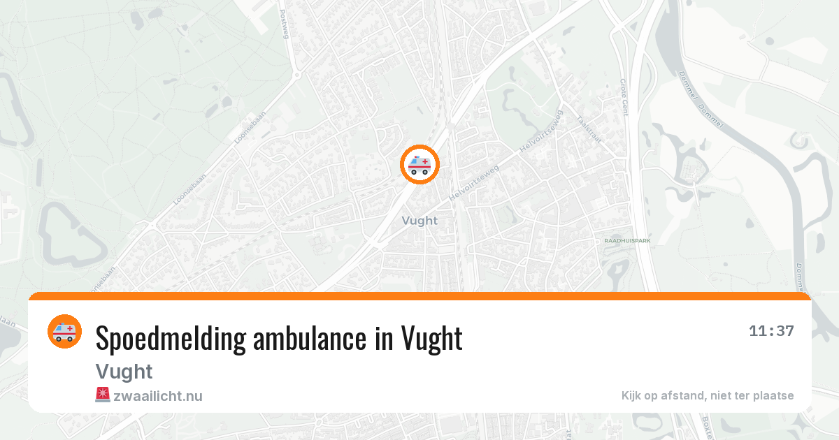 Spoedmelding ambulance in Vught — 17 jan 2026