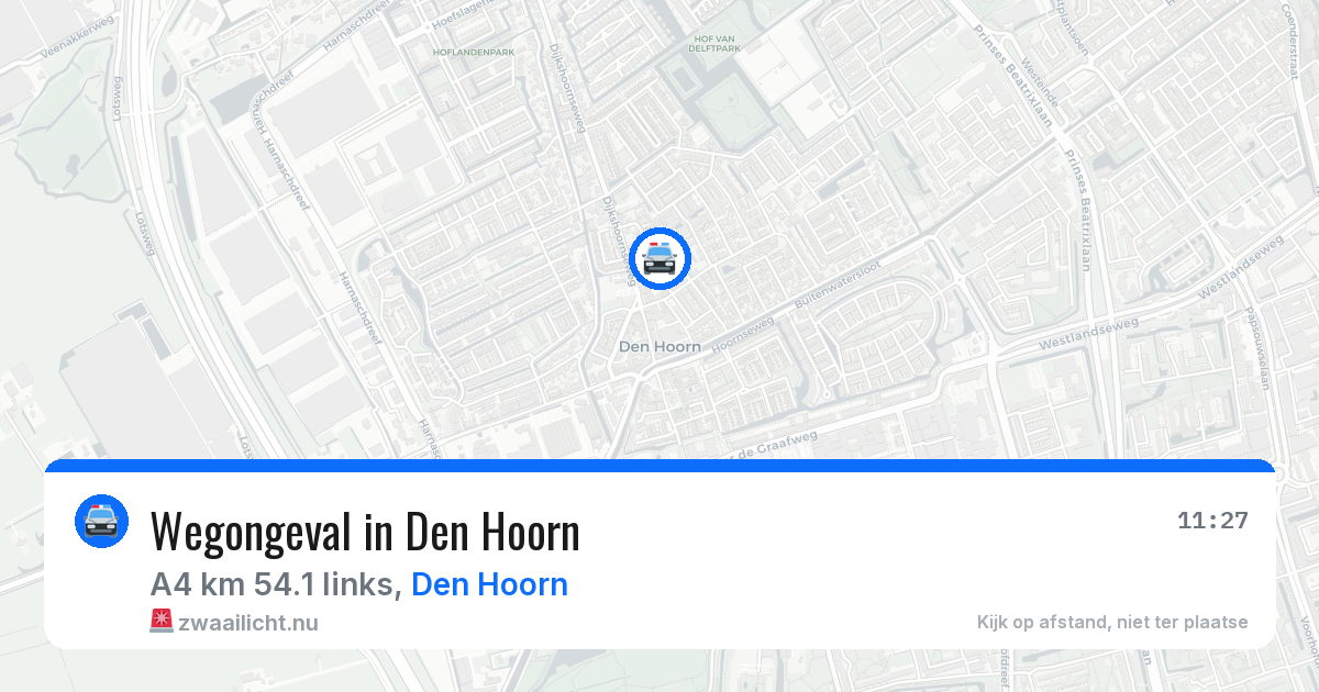 Wegongeval in Den Hoorn — 7 apr 2026
