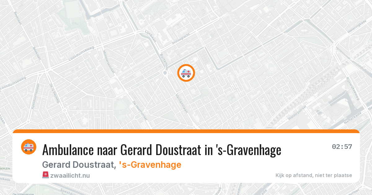 Ambulance naar Gerard Doustraat in 's-Gravenhage — 6 jun 2026