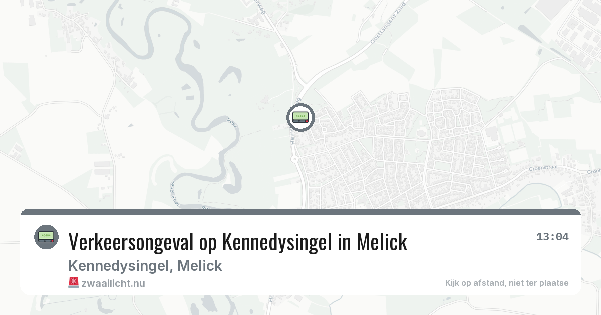 Verkeersongeval op Kennedysingel in Melick — 11 apr 2026