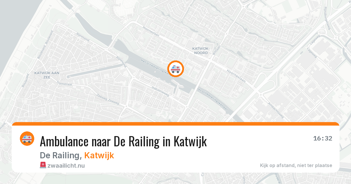 Ambulance naar De Railing in Katwijk — 11 jul 2026