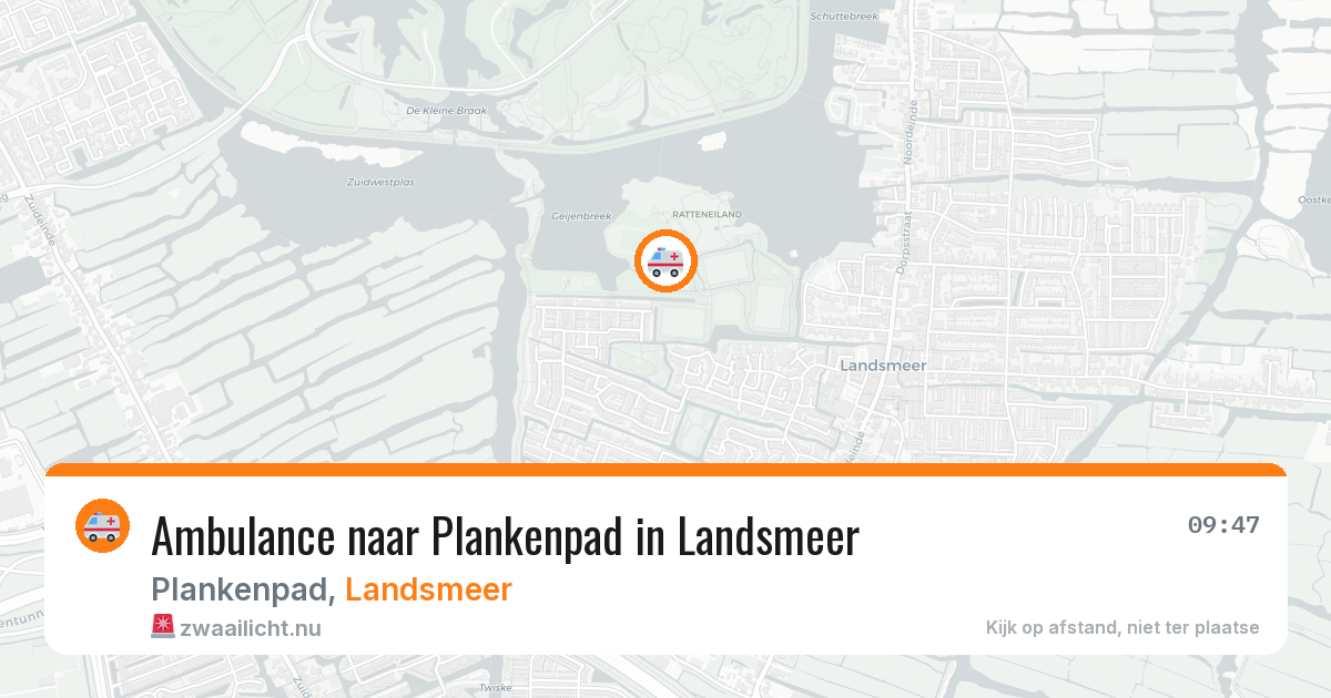 Ambulance naar Plankenpad in Landsmeer — 11 jul 2026