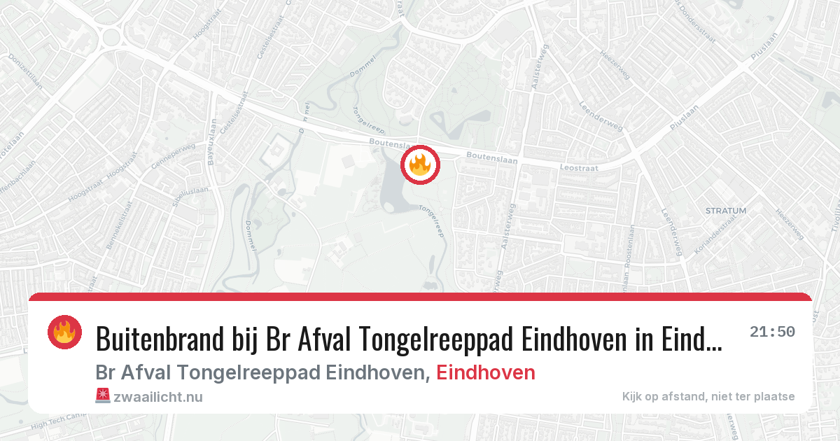 Buitenbrand bij Br Afval Tongelreeppad Eindhoven in Eindhoven — 30 mei 2026