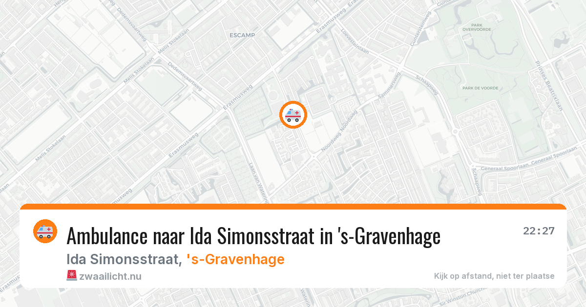 Ambulance naar Ida Simonsstraat in 's-Gravenhage — 10 jul 2026