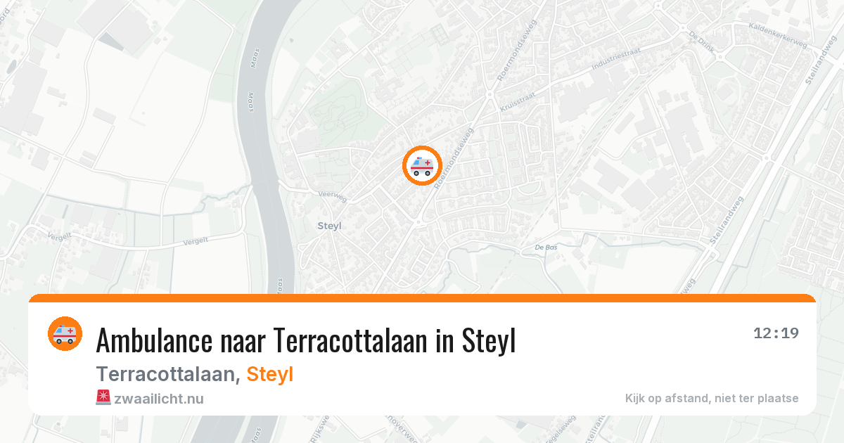 Ambulance naar Terracottalaan in Steyl — 12 jun 2026
