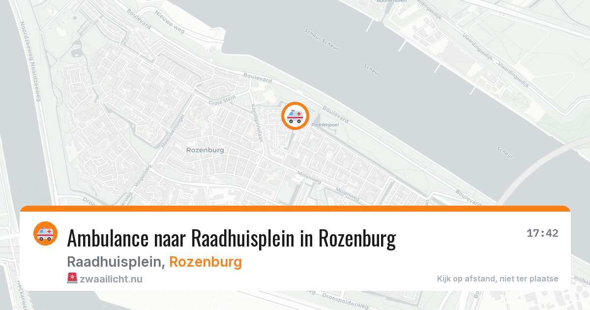 Ambulance naar Raadhuisplein in Rozenburg — 22 jul 2026