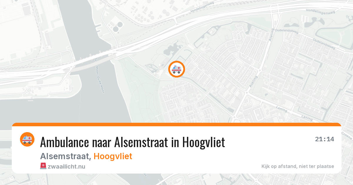 Ambulance naar Alsemstraat in Hoogvliet — 26 jul 2026