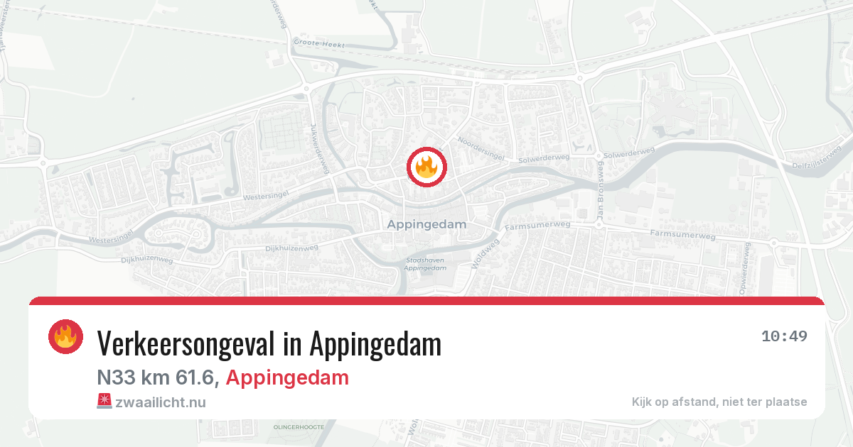 Verkeersongeval in Appingedam — 1 jun 2026