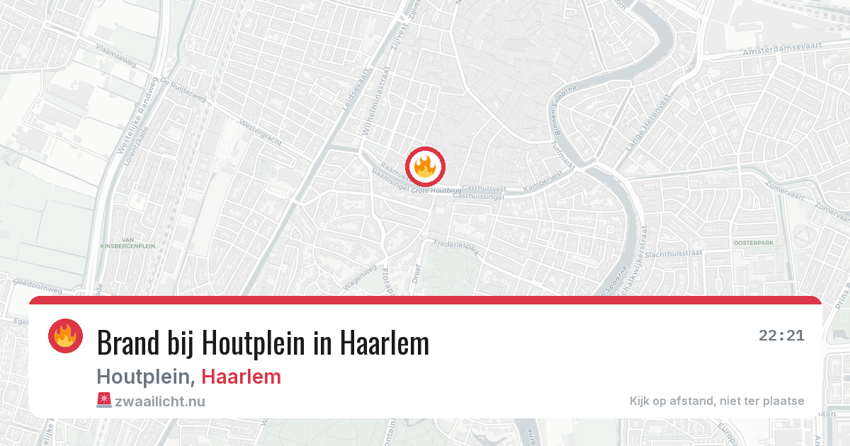 Brand bij Houtplein in Haarlem — 15 mrt 2026