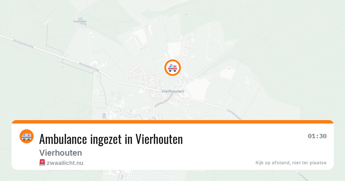 Ambulance ingezet in Vierhouten — 13 jul 2026