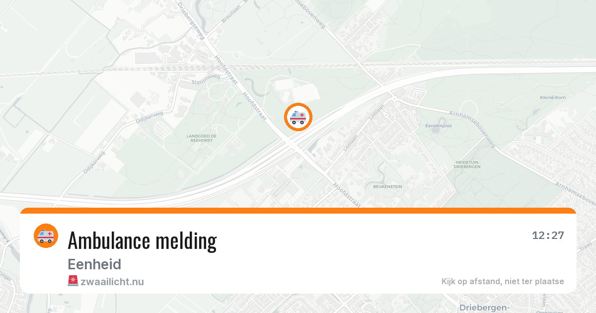 Ambulance melding — 4 jun 2026