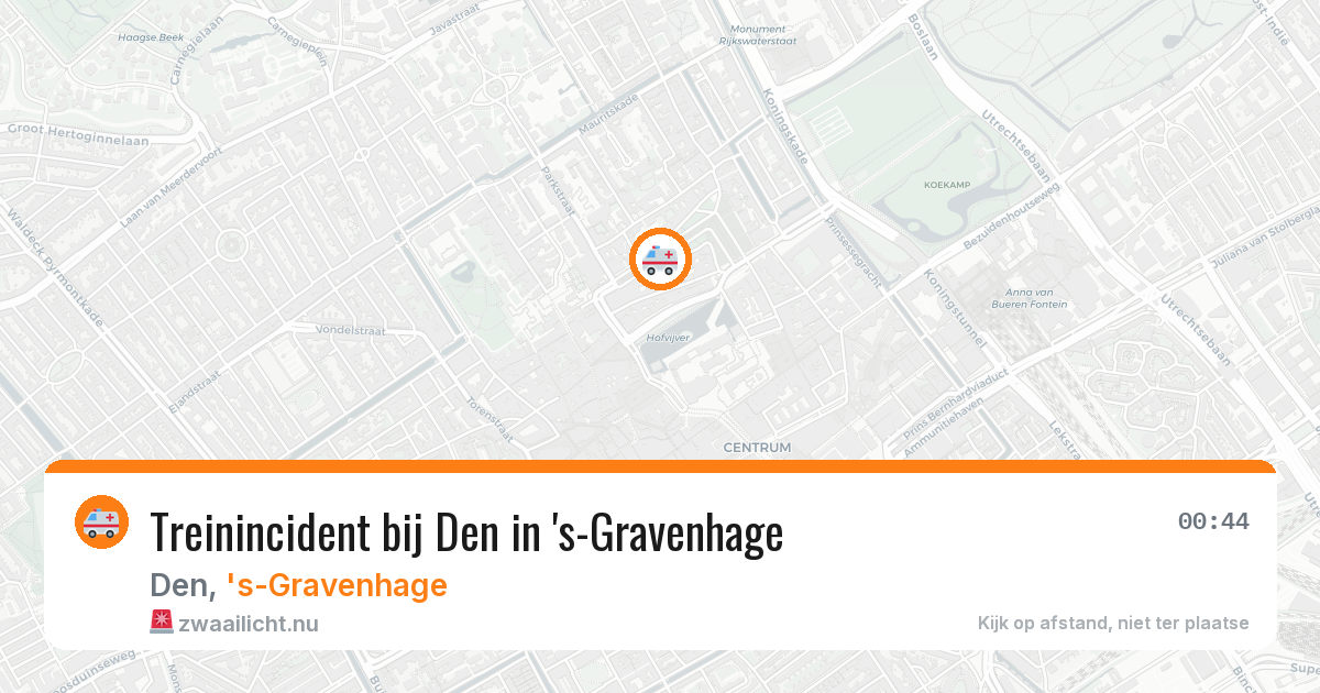 Treinincident bij Den in 's-Gravenhage — 9 mei 2026