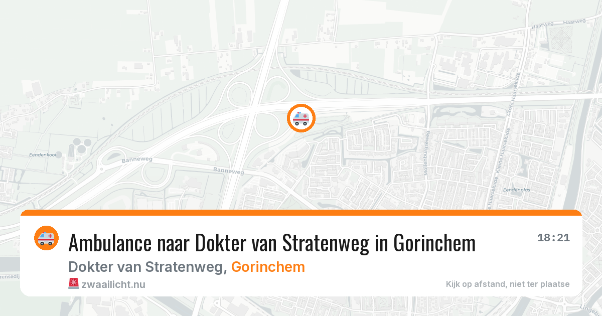 Ambulance naar Dokter van Stratenweg in Gorinchem — 14 mrt 2026