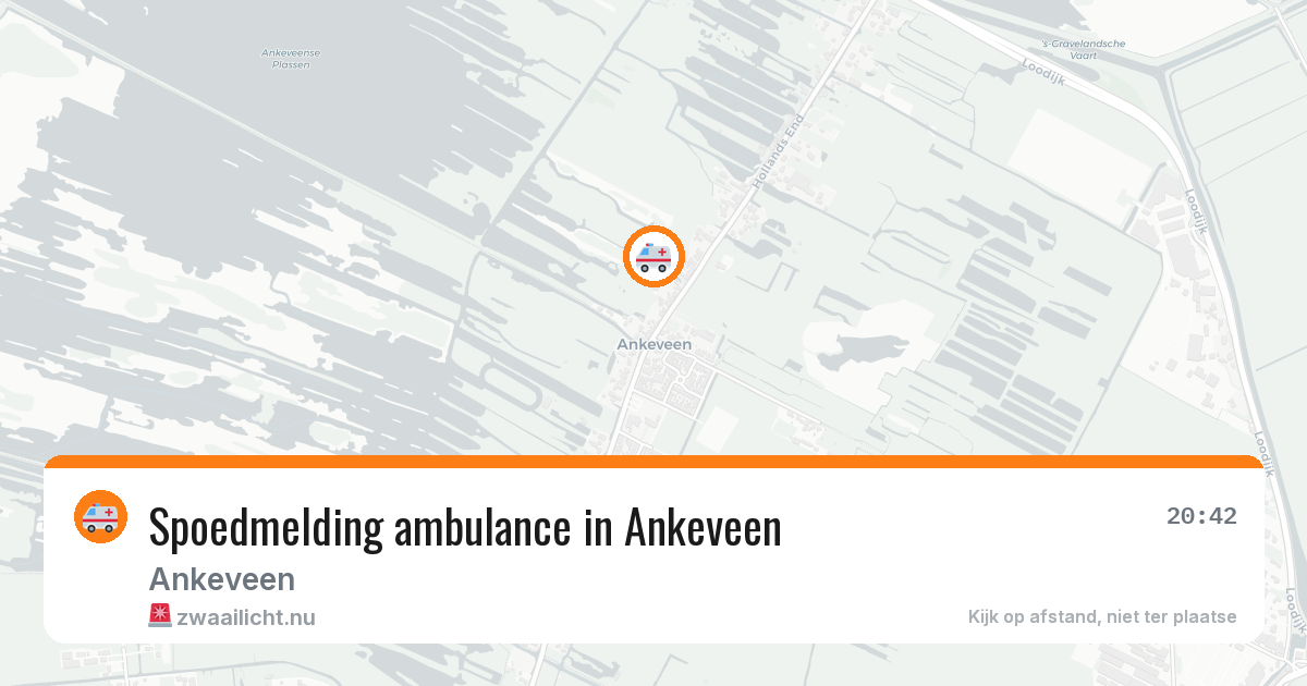 Spoedmelding ambulance in Ankeveen — 19 mei 2026