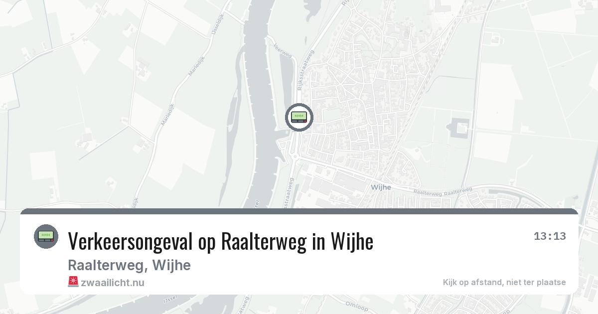 Verkeersongeval op Raalterweg in Wijhe — 6 jul 2026
