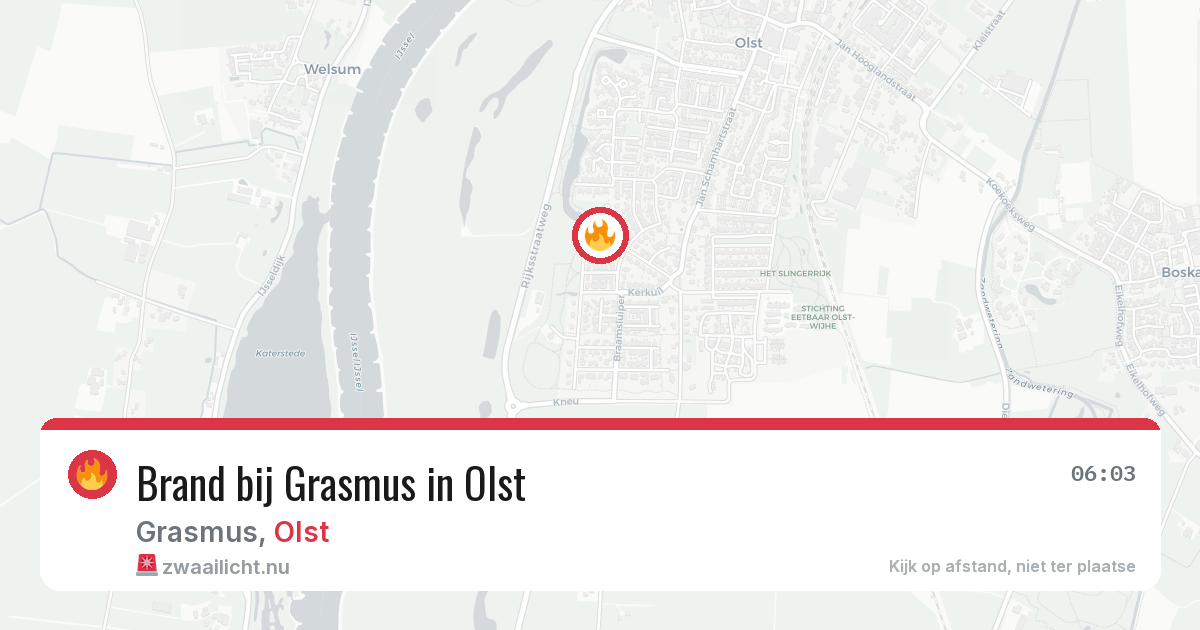 Brand bij Grasmus in Olst — 11 jul 2026