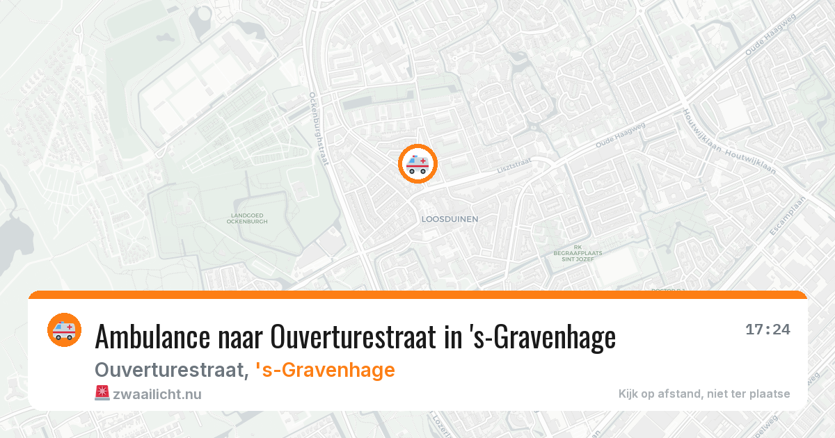 Ambulance naar Ouverturestraat in 's-Gravenhage — 26 mrt 2026